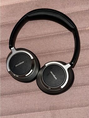 Soundcore Black On-Ear Headphones with Aluminum Accents
